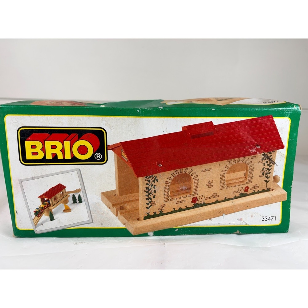 Vintage Brio Country Tunnel Wooden Railway Train (1997) #33471 NIB‎ -RARE-